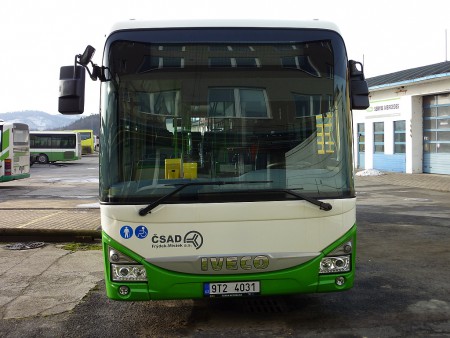 Sviadnov, garáže ČSAD FM, leden 2015